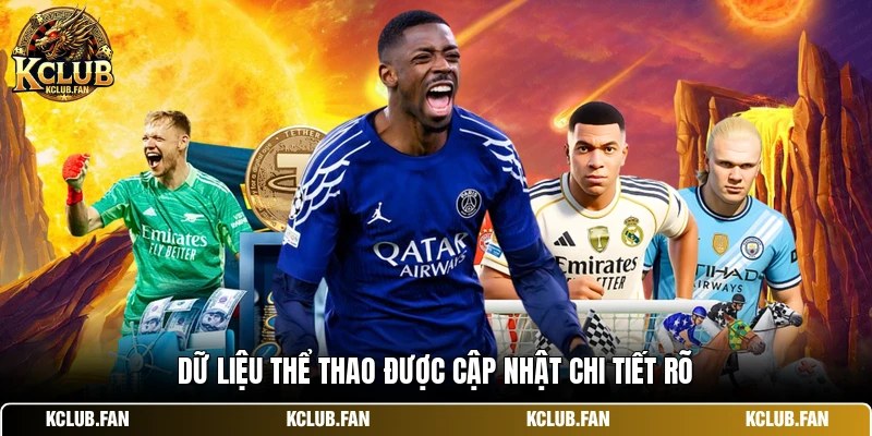 du lieu the thao duoc cap nhat chi tiet ro Dữ liệu thể thao được cập nhật chi tiết rõ